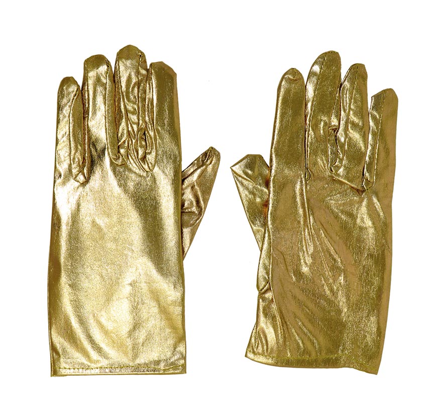 Translation missing: it.Guantes cortos color oro 22 cm