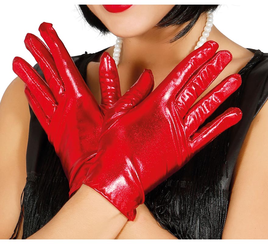 Translation missing: it.Guantes cortos rojo 22 cm