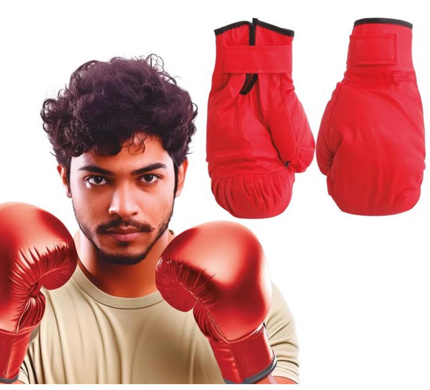 Guantes de Boxeo rojos adulto