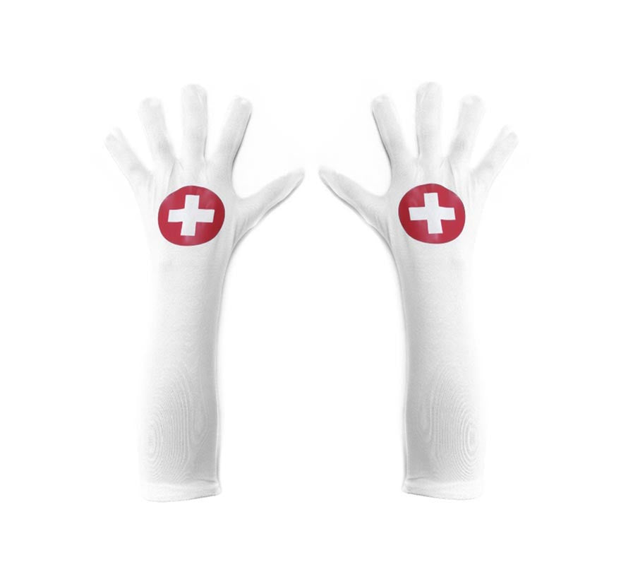 Translation missing: it.Guantes de Enfermera blanco con cruz