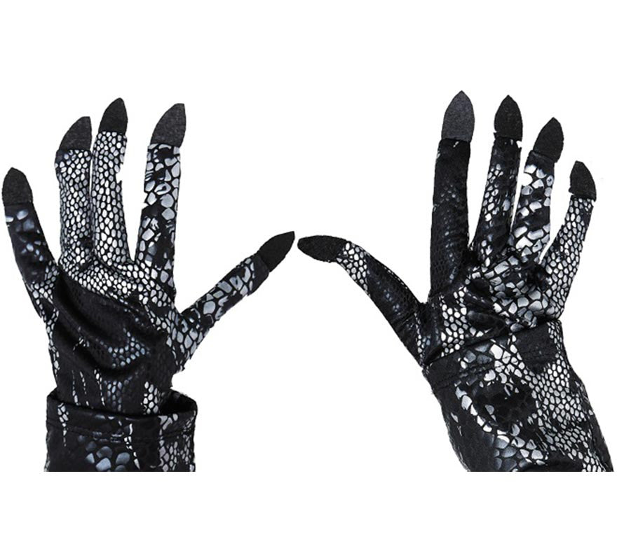 Translation missing: it.Guantes de Reptil escamas oscuros adulto