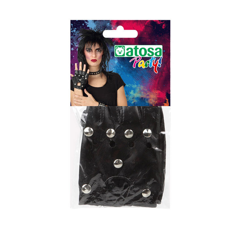 Translation missing: it.Guantes de Rockero Negro con Parches