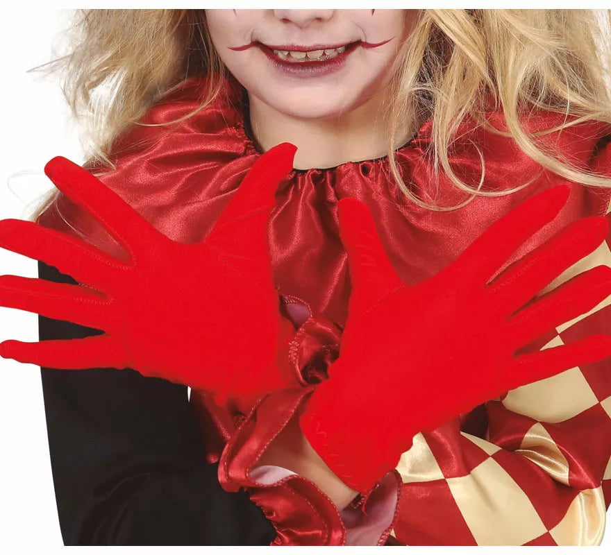 Guantes infantiles rojos