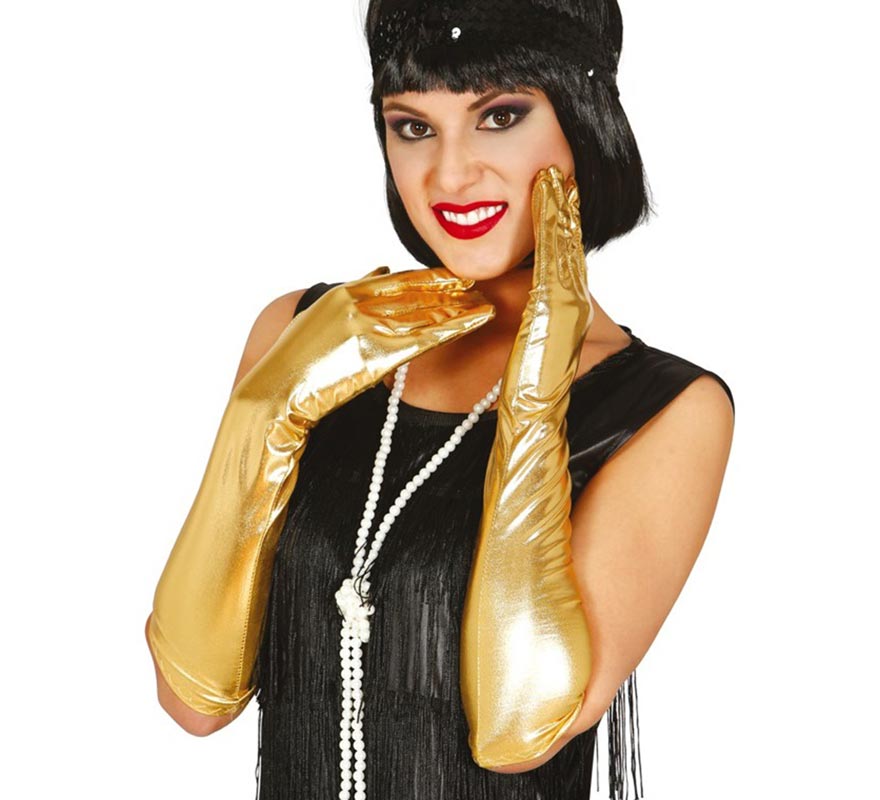 Translation missing: it.Guantes Largos color oro 44 cm