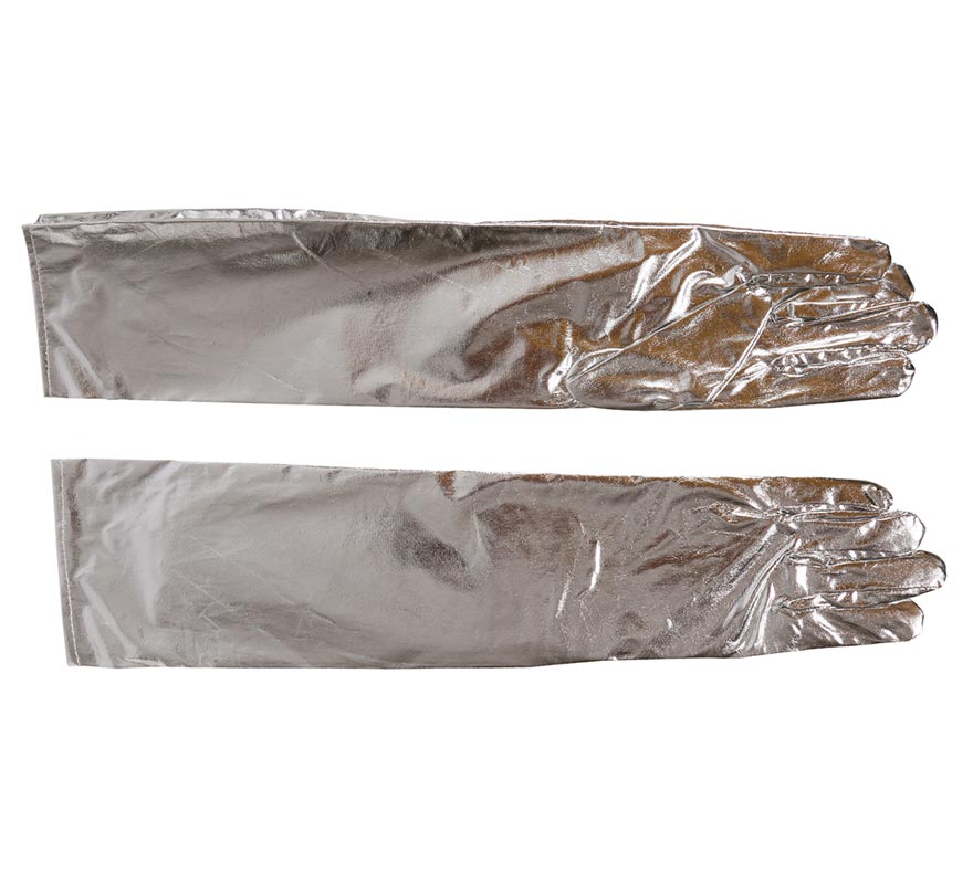 Translation missing: es.Guantes Largos color plata 44 cm