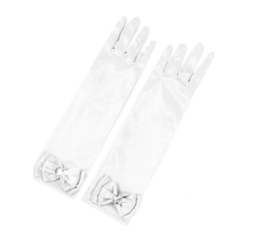 Guantes Largos con Lazo infantiles en varios colores