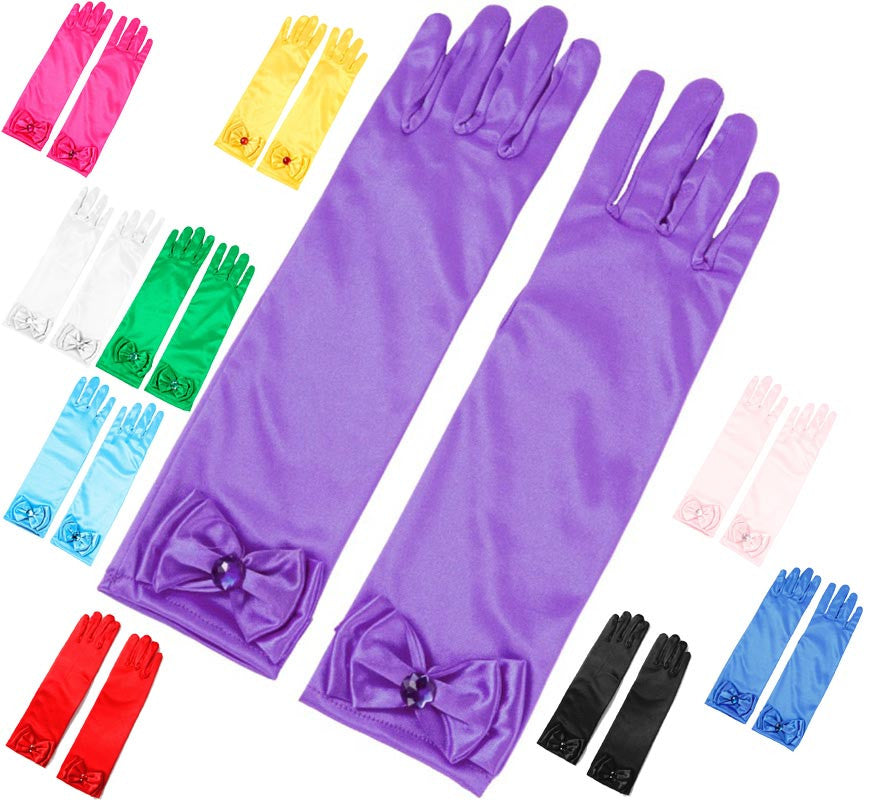 Translation missing: es.Guantes Largos con Lazo infantiles en varios colores