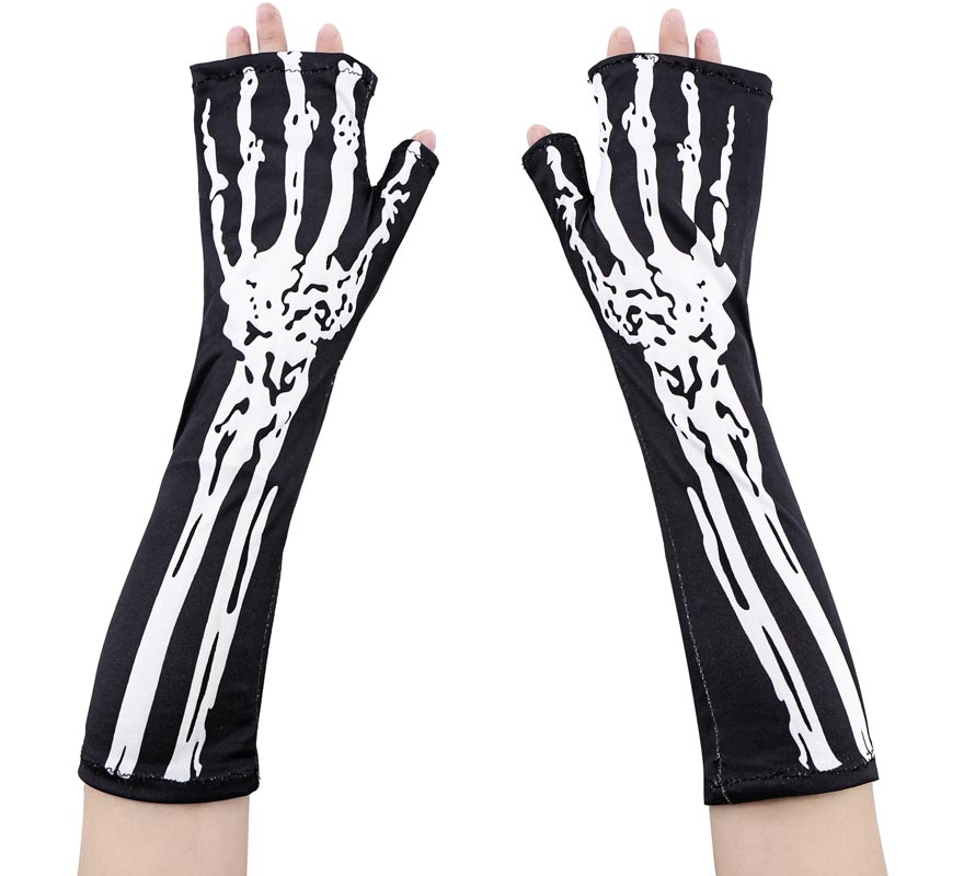 Translation missing: it.Guantes Largos Esqueleto sin Dedos