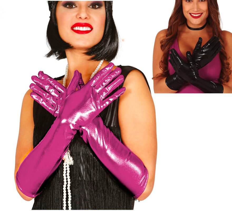 Translation missing: it.Guantes Largos Metalizados en varios colores de 45 cm