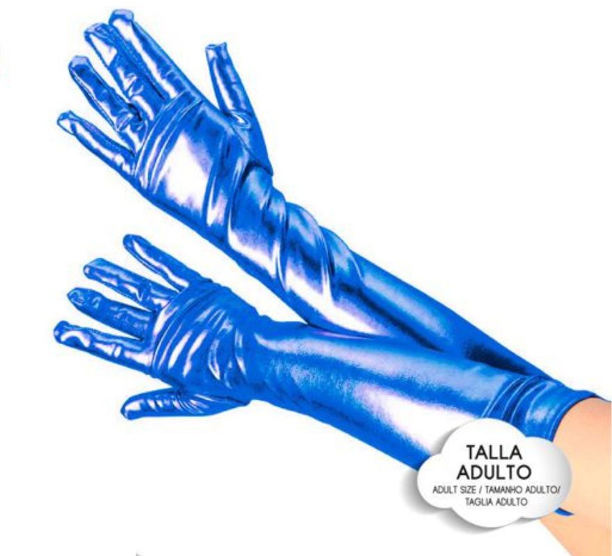 Translation missing: es.Guantes Largos Metalizados para adultos en varios colores
