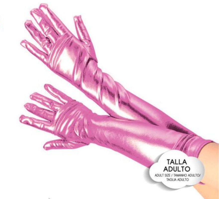 Translation missing: es.Guantes Largos Metalizados para adultos en varios colores