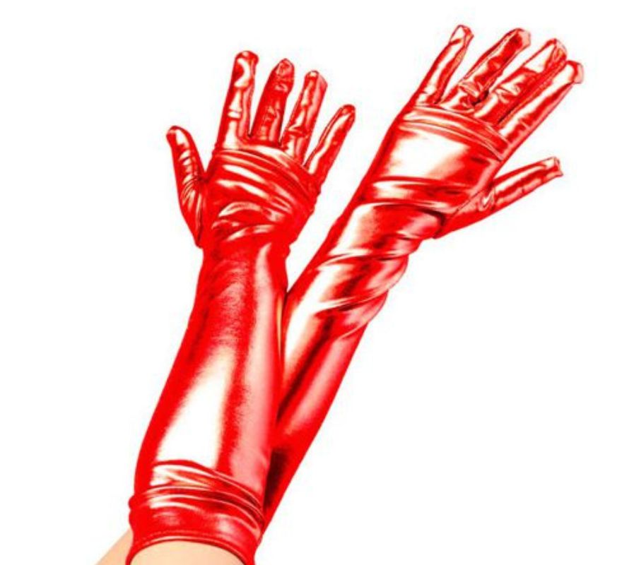 Translation missing: es.Guantes Largos Metalizados para adultos en varios colores