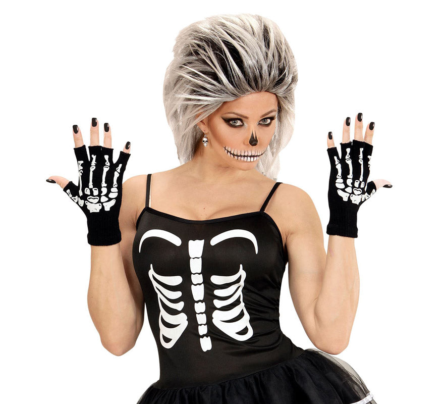 Translation missing: it.Guantes Mitones de Esqueleto de Lana