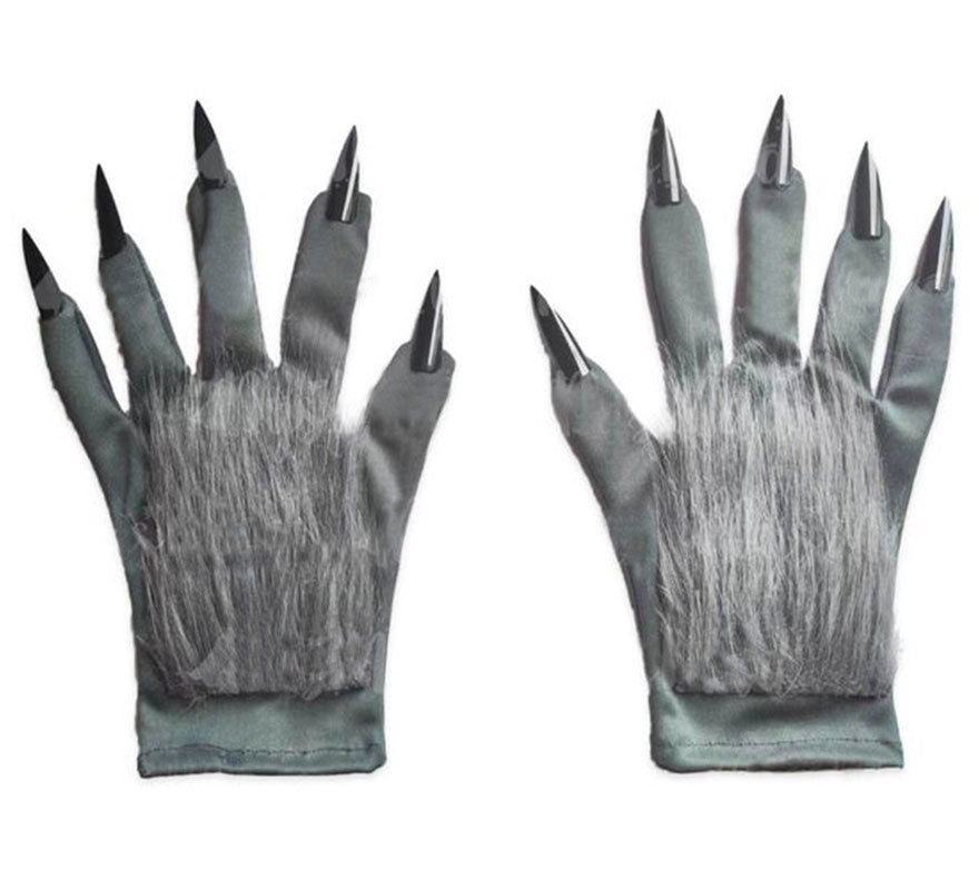 Translation missing: es.Guantes o Garras de Hombre Lobo gris para adulto