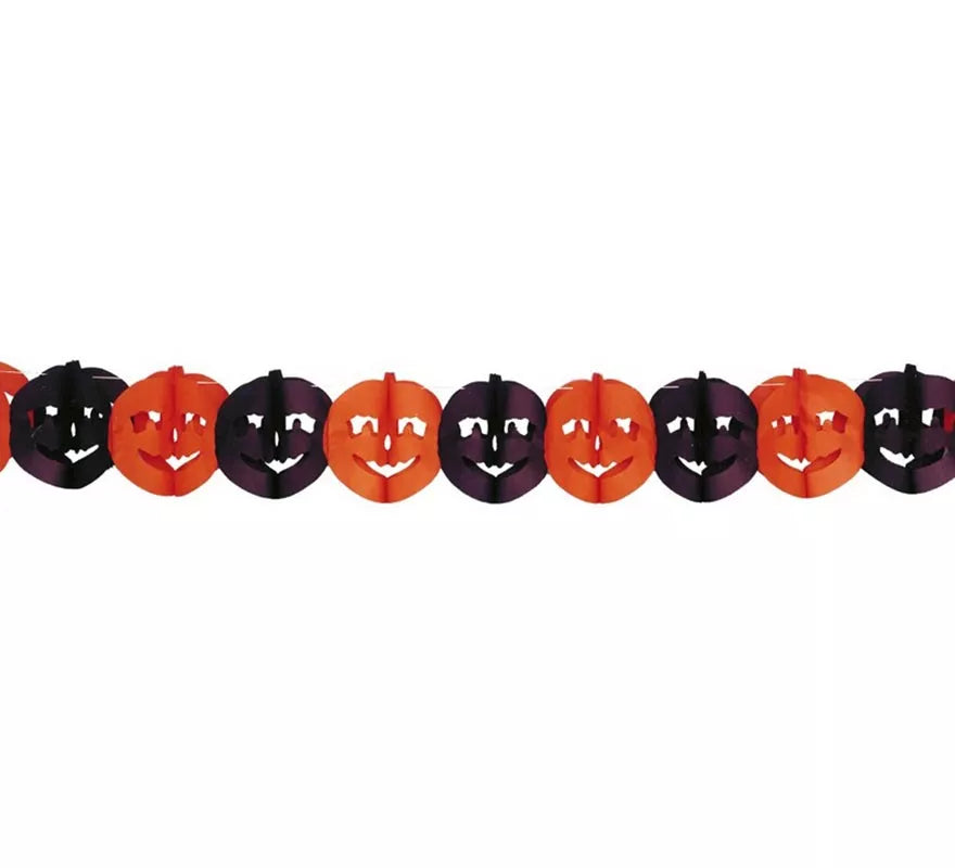 Translation missing: it.Guirnalda Calabazas de 22 x 300 cm. para Halloween