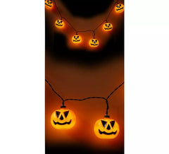 Ghirlanda di 10 zucche con illuminazione a LED, 150 cm