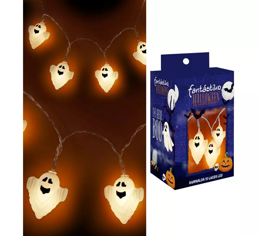 Translation missing: it.Guirnalda de 10 Fantasmas iluminación LED de 150 cm