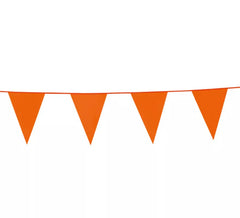 Guirnalda de 10 m de Banderines Naranja de 20x30 cm