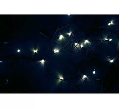 Ghirlanda di 50 LED IP44 bianchi impermeabili