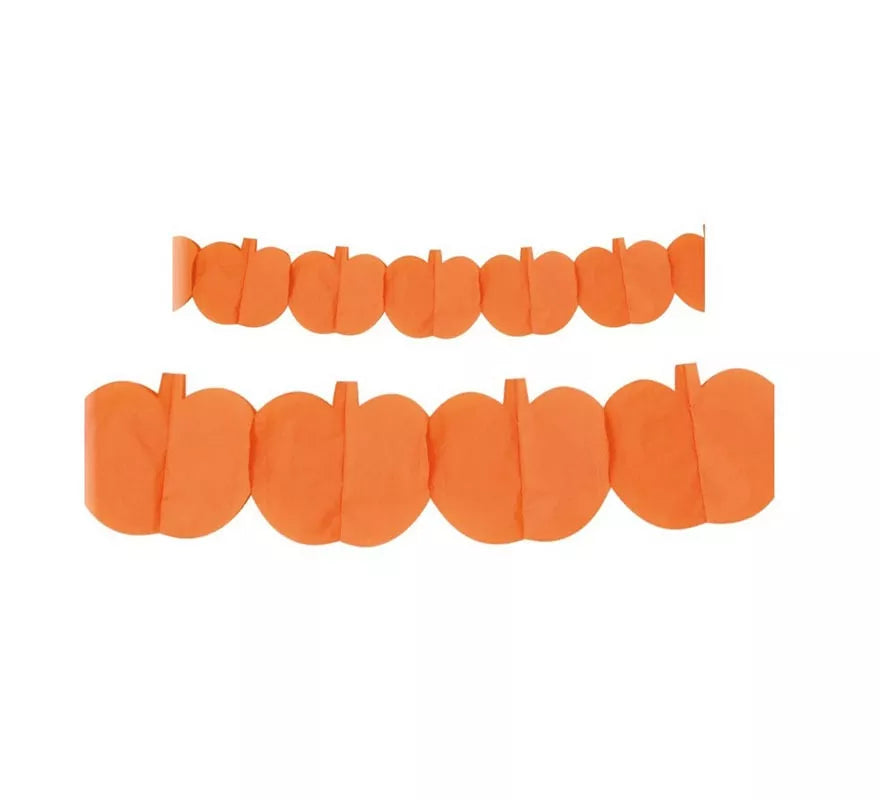 Translation missing: it.Guirnalda de Calabaza naranja Halloween de 3 m