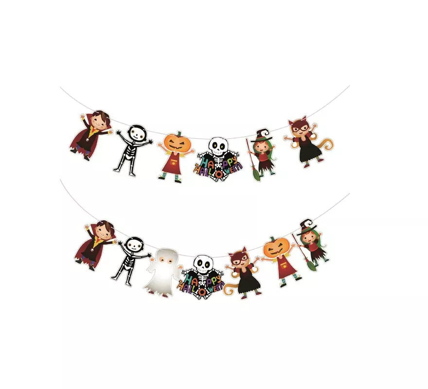 Translation missing: it.Guirnalda de Caricaturas Halloween de 3 m