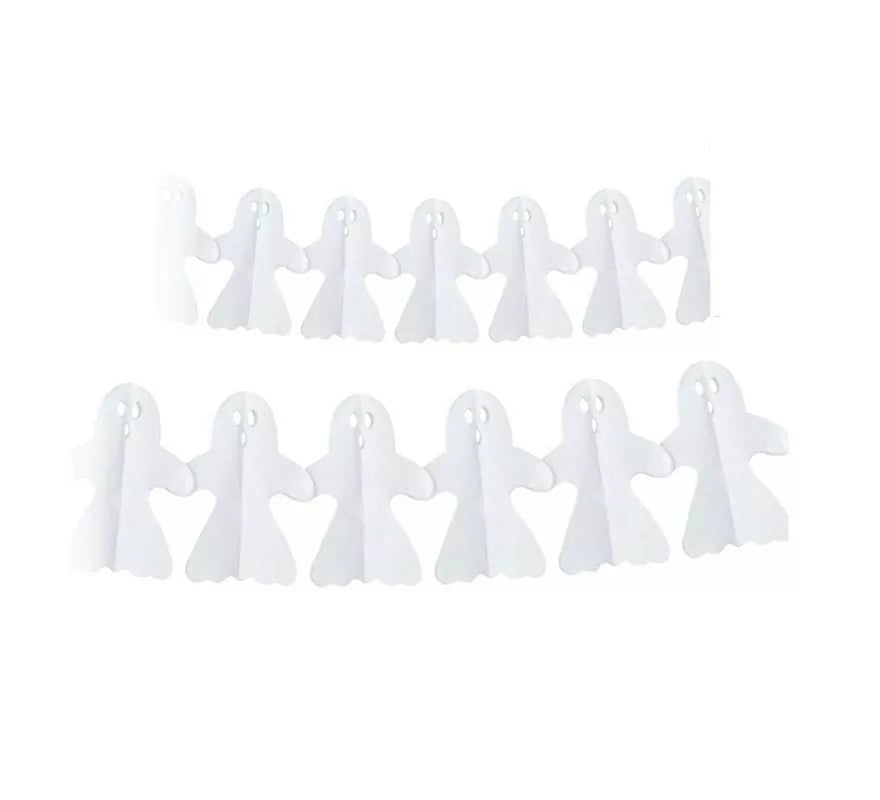 Translation missing: it.Guirnalda de Fantasma blanco Halloween de 3 m