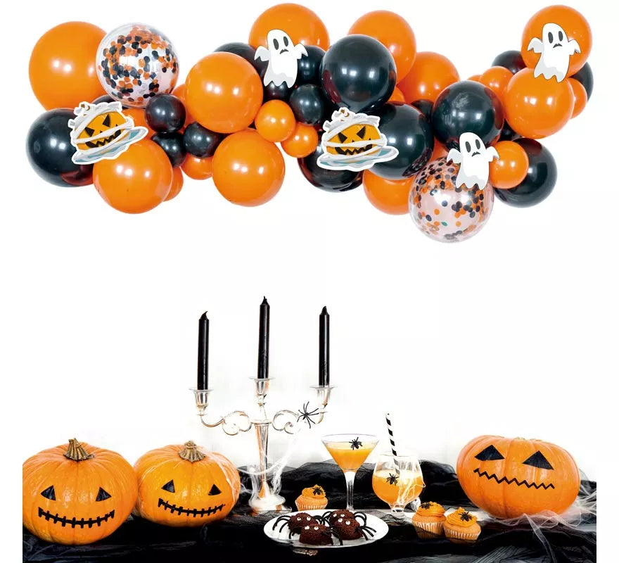 Translation missing: it.Guirnalda de Globos Sticker Halloween 45 Piezas