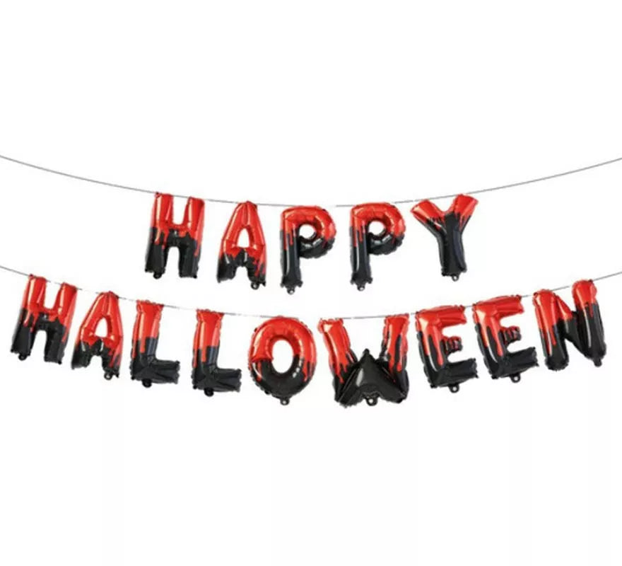 Translation missing: it.Guirnalda de letras de Globos Foil Happy Halloween