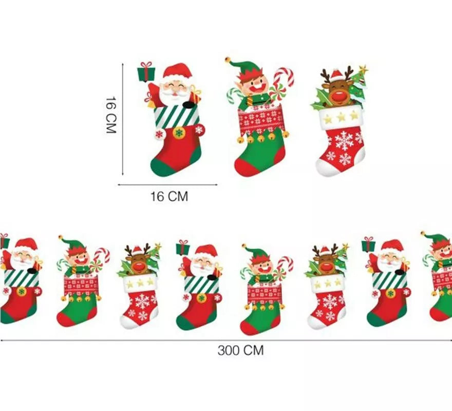 Translation missing: it.Guirnalda de Navidad de 300 cm y 16x16 cm por figura