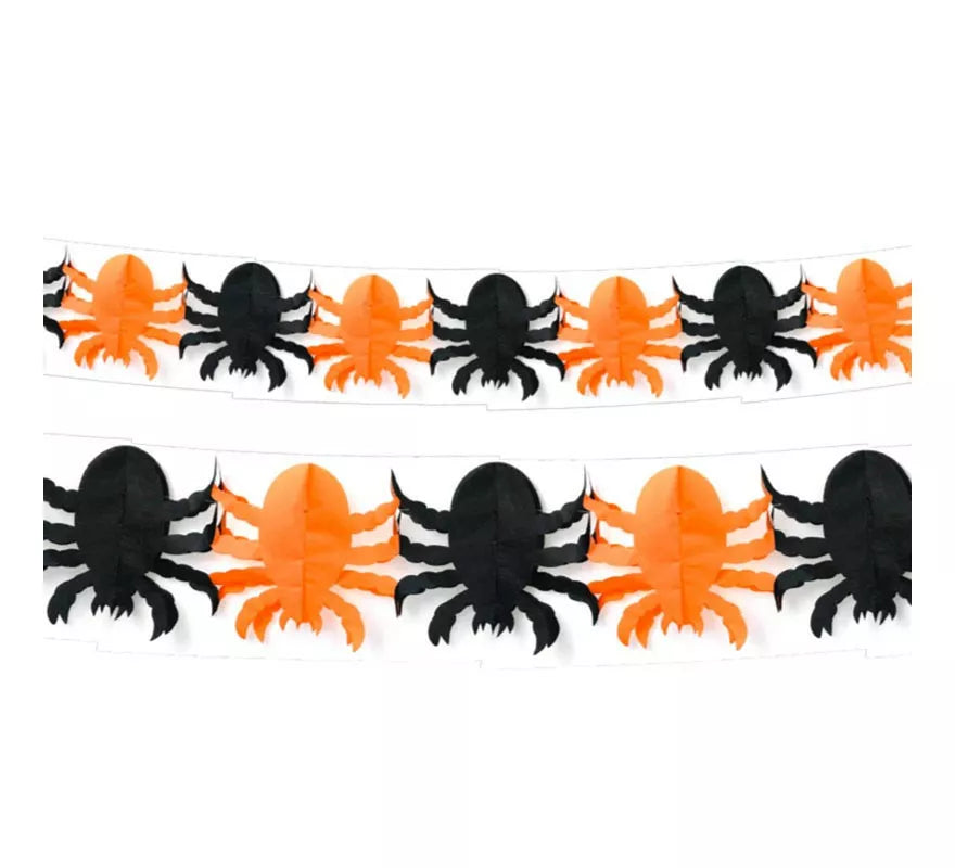 Translation missing: it.Guirnalda de Spider negro y naranja de 3 mts