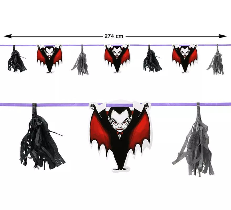 Translation missing: es.Guirnalda de Vampiros para Halloween de 274 cm