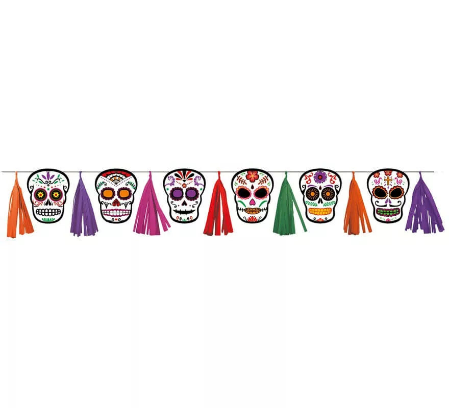 Translation missing: it.Guirnalda del Día de los Muertos 25x182 cm