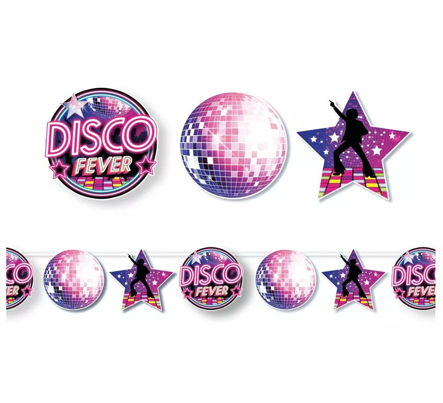 Translation missing: it.Guirnalda Disco Fever lila de 300 cm