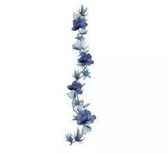 Guirnalda Flores Grises de 220 cm