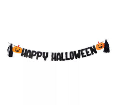 Ghirlanda di Halloween felice con zucche di 3 metri