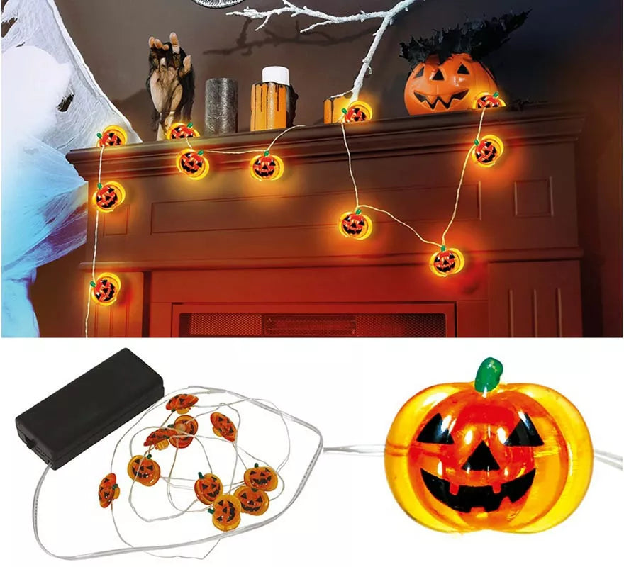 Translation missing: it.Guirnalda Hilo de Calabazas a Pilas 10 Leds