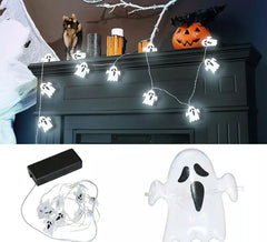 Ghirlanda di fili fantasma a batteria 10 LED