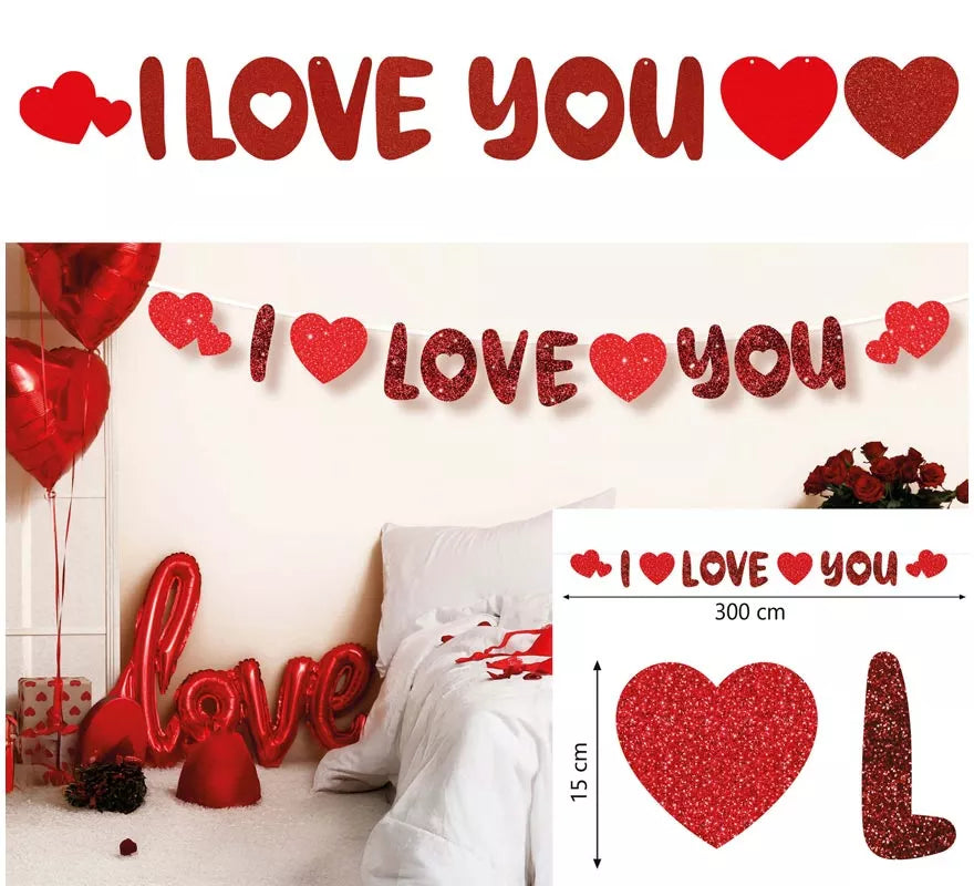 Translation missing: it.Guirnalda 'I Love You' de 300 cm