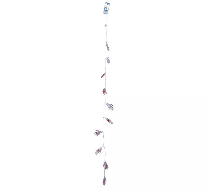 Translation missing: it.Guirnalda Mano Esqueleto 10 leds de 115 cm