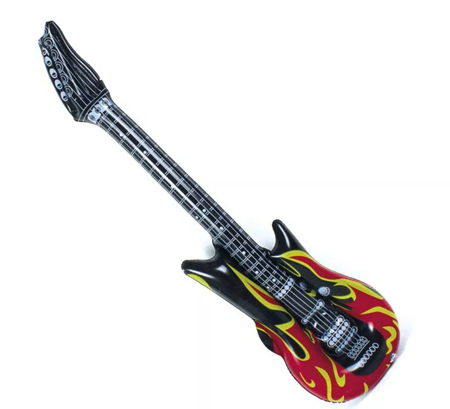 Translation missing: it.Guitarra de Rockero llamas hinchable de 90 cm
