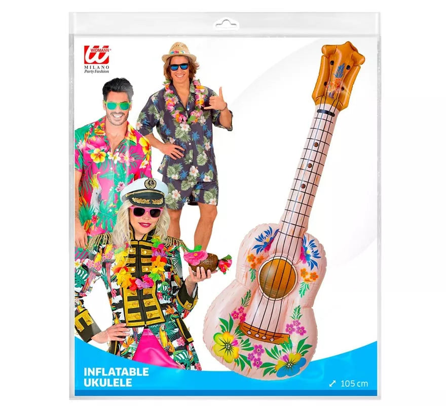 Guitarra Hula Hawaiano inflable de 105 cm
