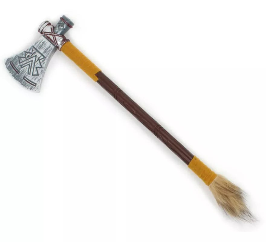 Translation missing: es.Hacha de Indio marrón de juguete de 47 cm