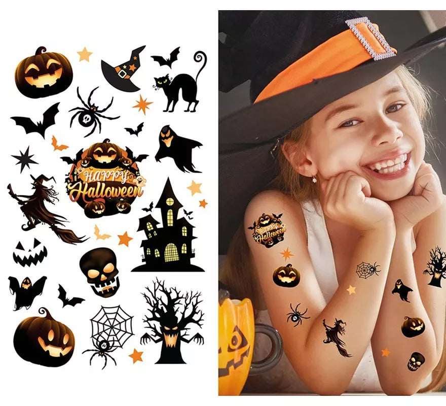 Translation missing: it.Hoja Tatuajes Halloween negros