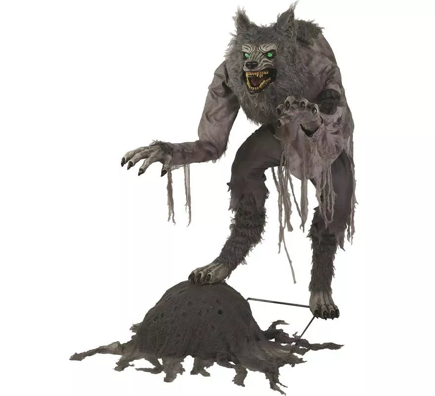 Translation missing: it.Hombre Lobo gris con luz y movimiento de 1,5 m