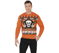 Maglione da uomo Halloween Boo