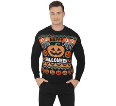 Maglione da uomo con zucca di Halloween