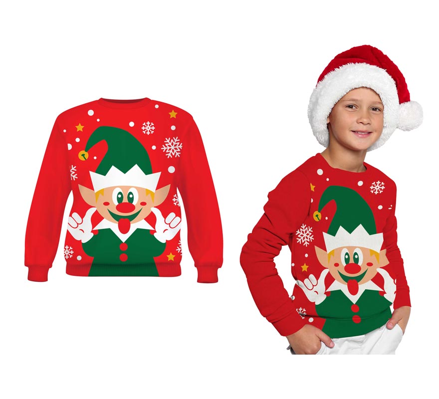 Translation missing: it.Jersey Navidad Elfo Feliz para niños