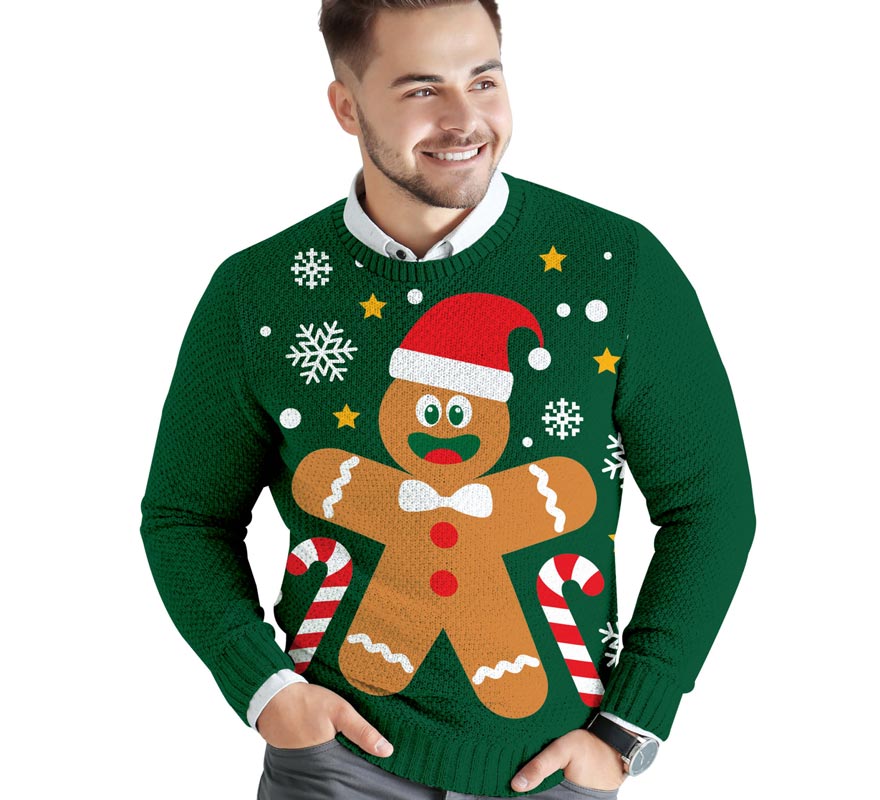 Translation missing: it.Jersey Navidad Galleta Jengibre para hombre