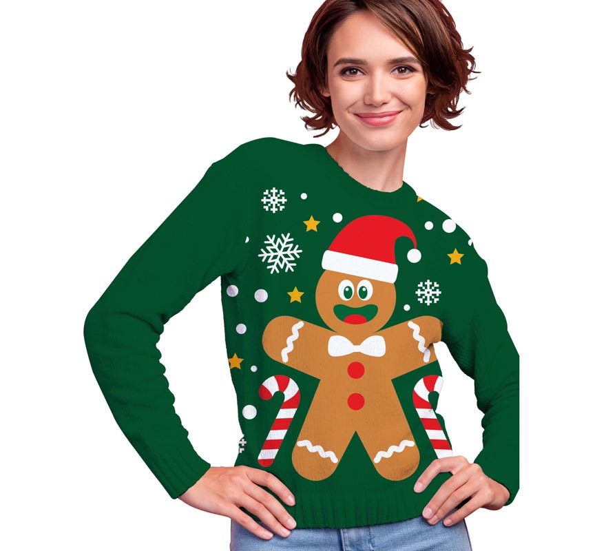 Translation missing: it.Jersey Navidad Galleta Jengibre para mujer