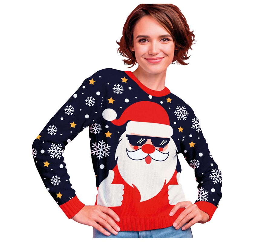 Translation missing: it.Jersey Navidad Papá Noel cool para mujer